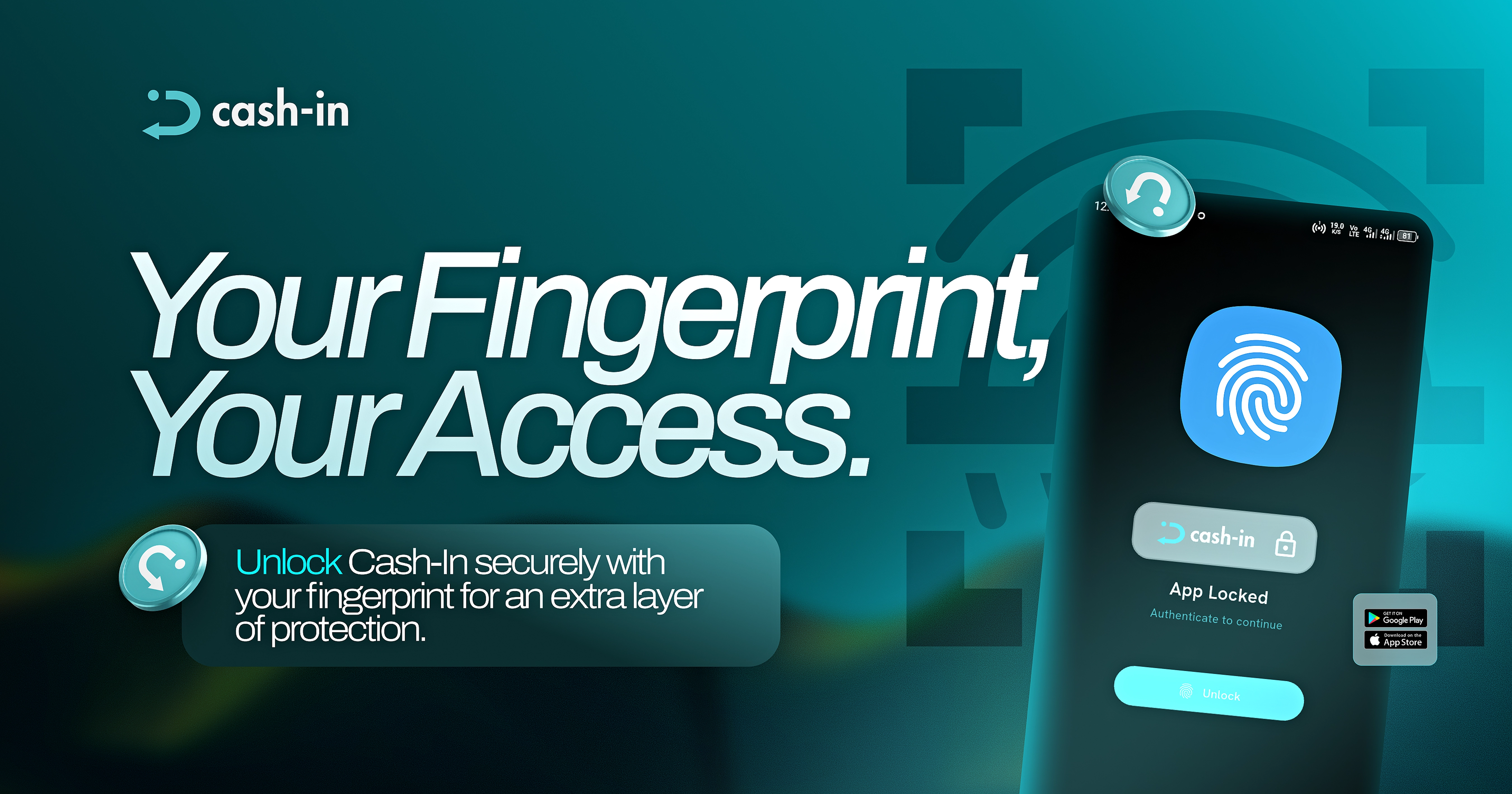Cash-in Fingerprint App Lock: Added Security for Your Account